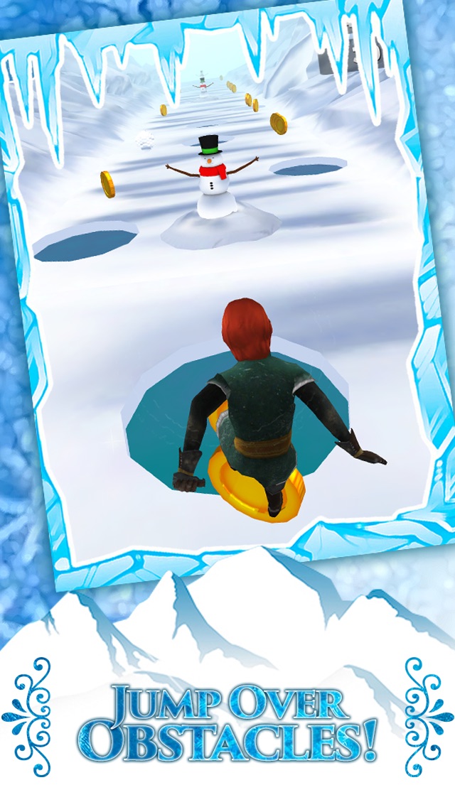 Screenshots of Frozen Princess Run 3D Infinite Runner Game For Girly Girls With New Fun Games FREE for iPhone