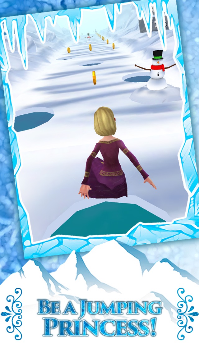 Screenshots of Frozen Princess Run 3D Infinite Runner Game For Girly Girls With New Fun Games FREE for iPhone