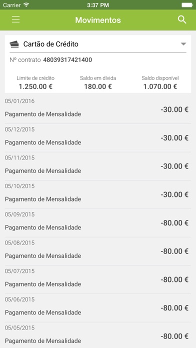 Captura de ecrã do iPhone 5
