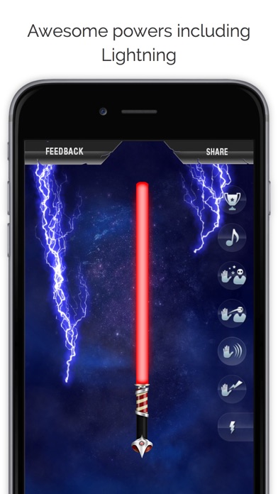 Screenshots of Crystal Saber of Light - The ultimate light saber experience in your pocket for iPhone