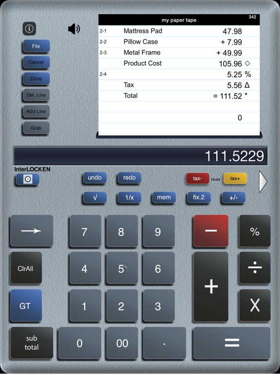 Accountant for iPad Calculator on the App Store