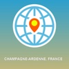 Champagne-Ardenne, France Map - Offline Map, POI, GPS, Directions map eastern france 