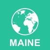 Maine, USA Offline Map : For Travel large map of maine 