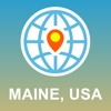 Maine, USA Map - Offline Map, POI, GPS, Directions map of maine 