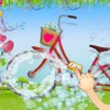 Kids bicycle washing salon: wash baby bikes for play bikes for kids 