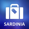Sardinia, Italy Detailed Offline Map sardinia italy beaches 