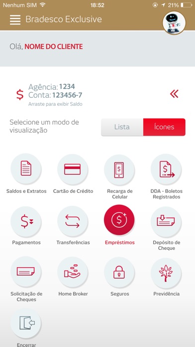 Captura de tela do iPhone 4