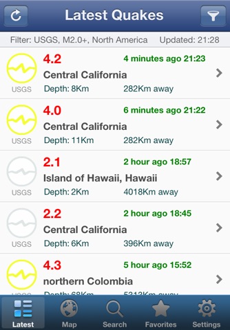 Earthquakes Pro screenshot