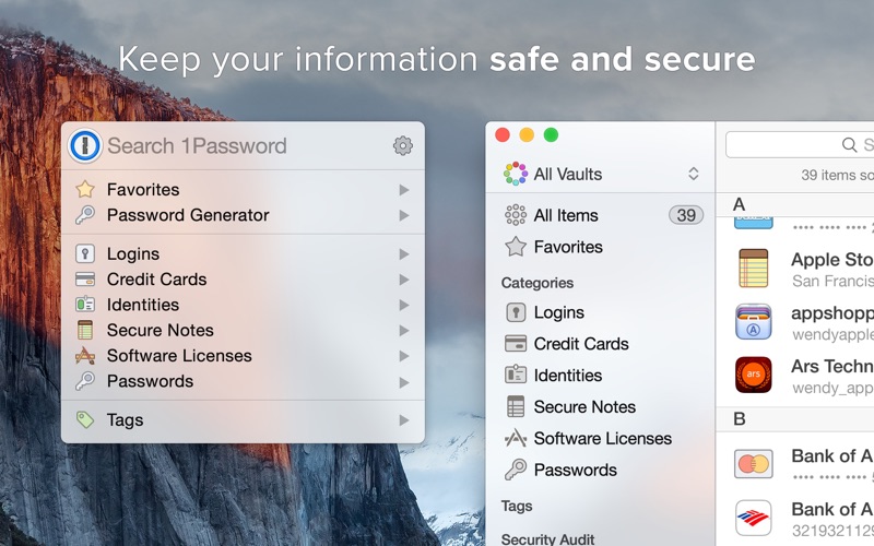 1password for mac 10.9