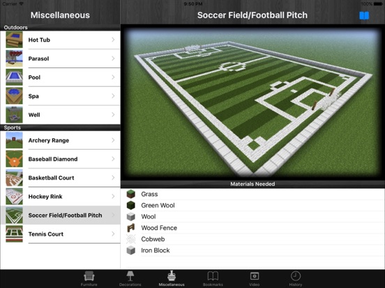 Screenshots of Free Furniture For Minecraft PE (Pocket Edition) for iPad