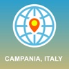 Campania, Italy Map - Offline Map, POI, GPS, Directions italy map 