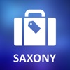 Saxony, Germany Detailed Offline Map saxony germany 