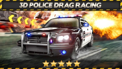 Screenshots of 3D Police Drag Racing Driving Simulator Game: Race The Real Turbo Chase for iPhone