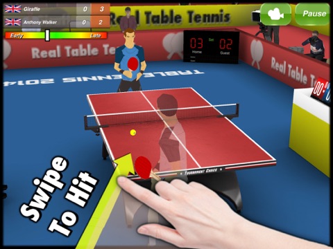 настольный теннис 3D на iPad