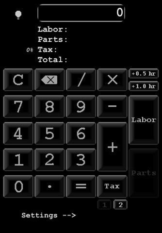 ServiceCalc screenshot