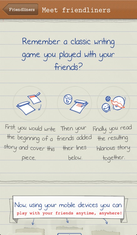 Friendliners – write funny stories with friends by Sobaka Developments AB