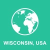 Wisconsin, USA Offline Map : Fur Reisen