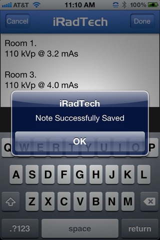 iRadTech screenshot