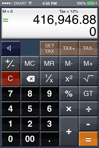EZ-Digits HD Calculator screenshot