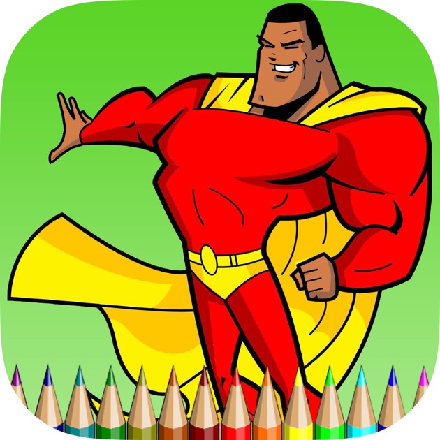Pahlawan Buku Mewarnai Belajarlah Menggambar Superhero Game Gratis Anak App
