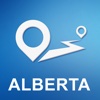 Alberta, Canada Offline GPS Navigation & Maps alberta canada map 