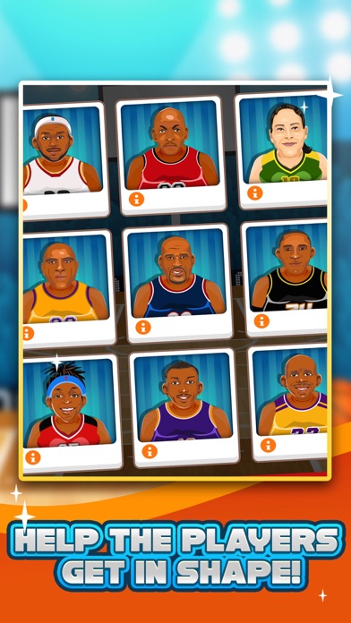Screenshots of Basketball Fat to Fit Gym - real sports stars jump-ing & run shoot toss game for kids! for iPhone