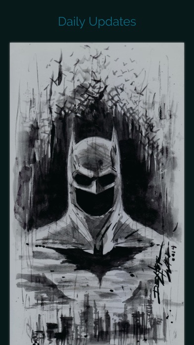 Screenshots of Unique Wallpapers for Batman Free HD with Emoji Stickers, Filters and Fan Art for iPhone