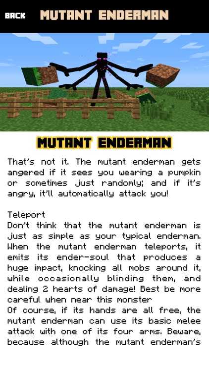 minecraft mutant enderman attacks