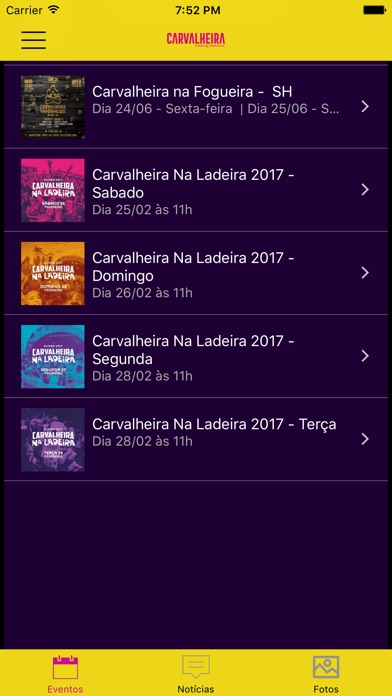 Captura de tela do iPhone 2