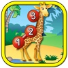 Kids Animal Connect the Dots Puzzles - educational dot to dot numeracy game for preschool children