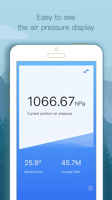 気圧計&高度計 - 計測気圧, 標高と気温 screenshot1