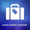 Lower Saxony, Germany Detailed Offline Map saxony germany 1850 
