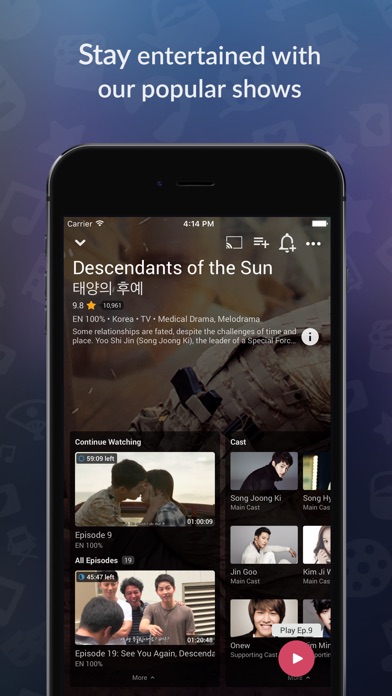 Screenshots of Viki - TV Dramas & Movies for iPhone