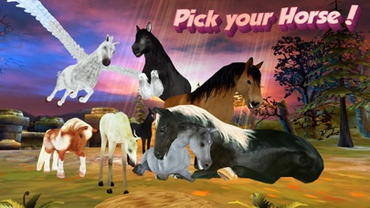 Screenshots of Horse Quest Online 3D Simulator - My Multiplayer Pony Adventure for iPhone