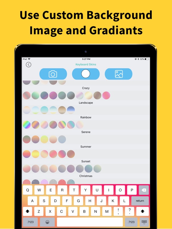 Screenshots of Font Changer - Color Keyboard Themes & Custom Fonts Keyboard for iPad
