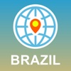 Brazil Map - Offline Map, POI, GPS, Directions map of southeast brazil 