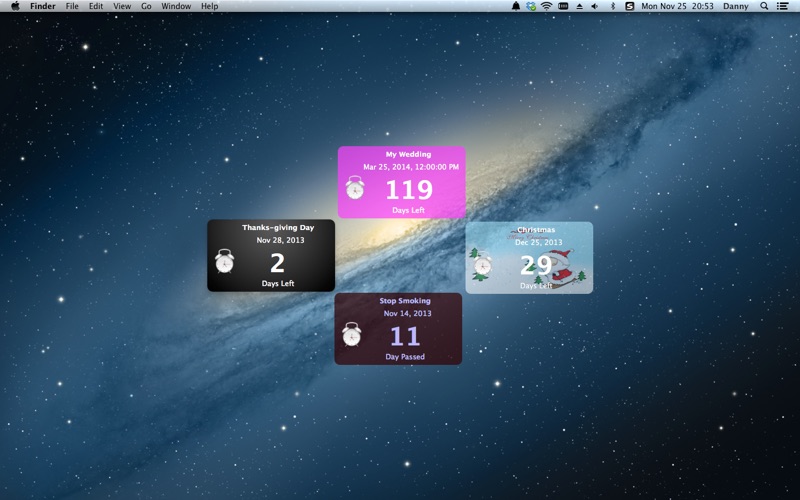 Is There A Countdown Calendar Widget For Macos