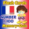 Flashcards and Games Of Number 1 - 100 France