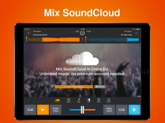 Screenshots of Cross DJ Free - Mix your music for iPad
