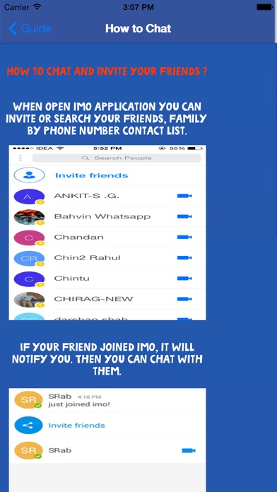 Screenshots of Guide for imo Video Chat Call for iPhone