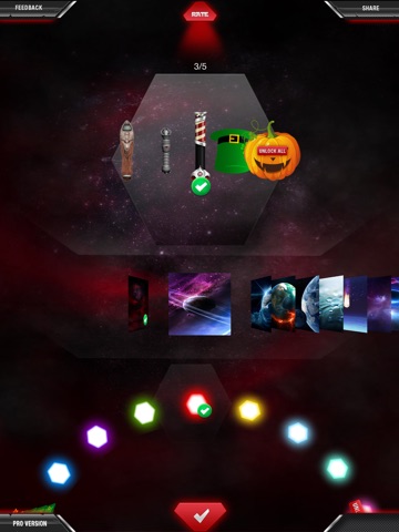 Screenshots of Crystal Saber of Light - The ultimate light saber experience in your pocket for iPad