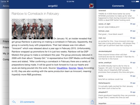 Скриншот из LJ Reader – LiveJournal iPad Edition