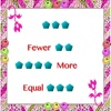Fewer, more and equal