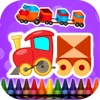 Coloring Book Trains