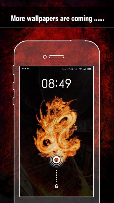 Screenshots of Dragon Wallpapers, Backgrounds & Themes - Home Screen Maker with Cool HD Dragon Pics for iOS 8 & iPhone 6 for iPhone