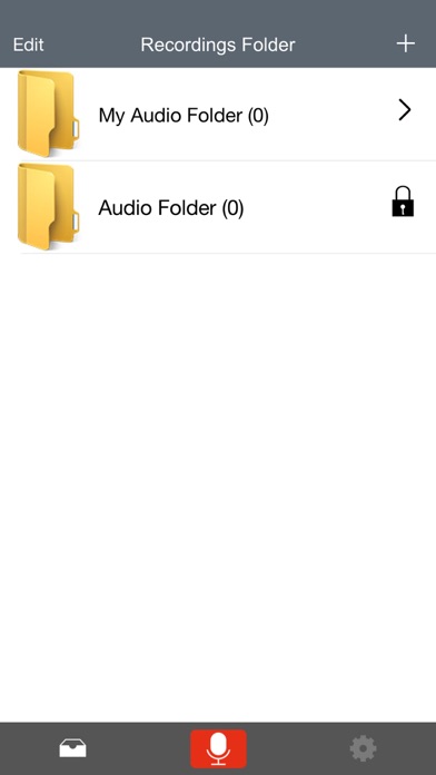 Screenshots of Voice Manager for Audio Recording, Playback, Trimming and Sharing for iPhone