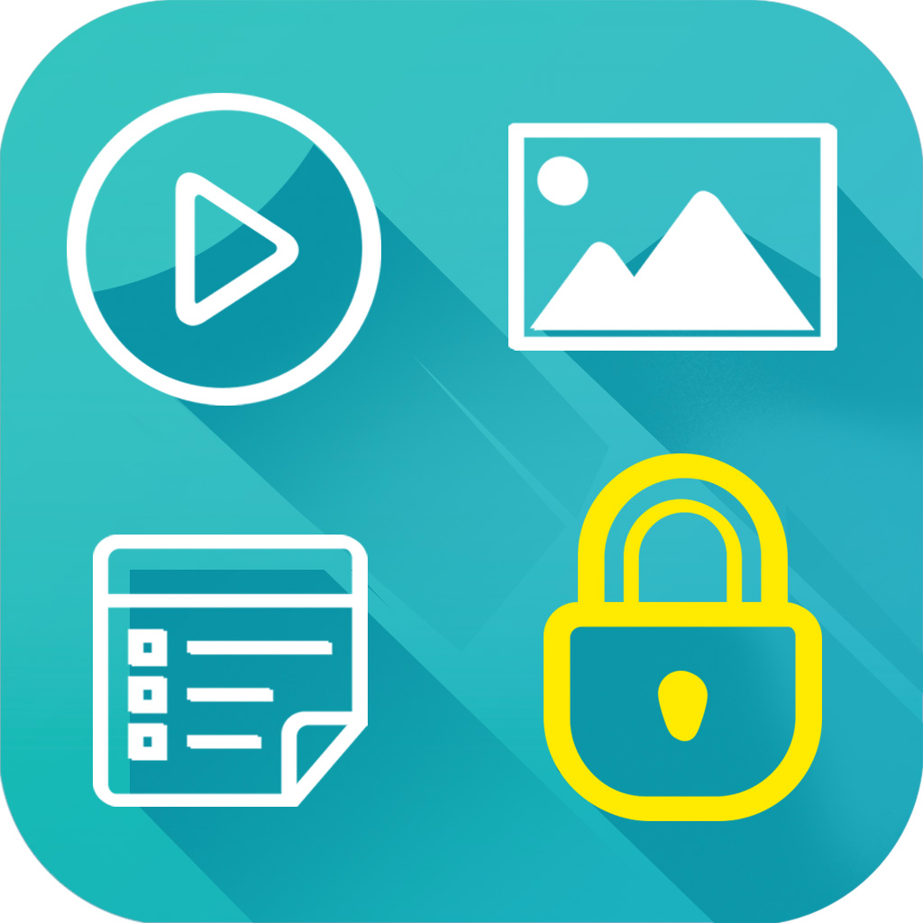 Private Photo Vault - Lock Videos, Notes & Hide Pictures into Secret Folder with Passcode Protected App Icon