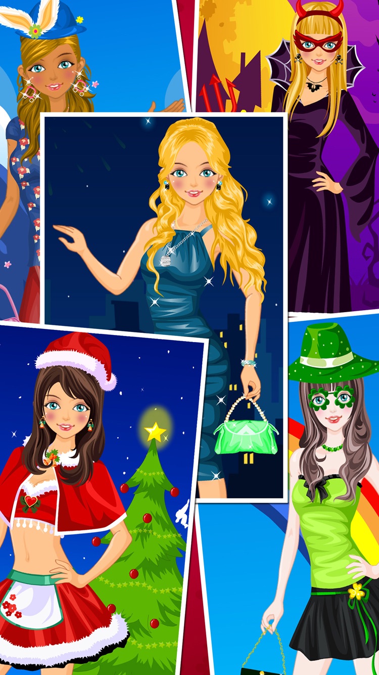 Holiday Dress Up Games - Christmas Halloween Easter New Year ...