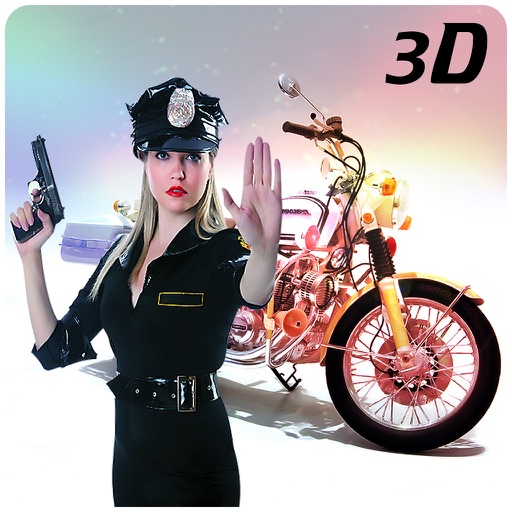 警察バイク レースシミュレータ 3 D – チェイス & 撮影犯罪町通りの強盗の車警察モト ドライバーとして