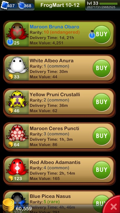 Screenshots of Pocket Frogs - Free pet farming for iPhone